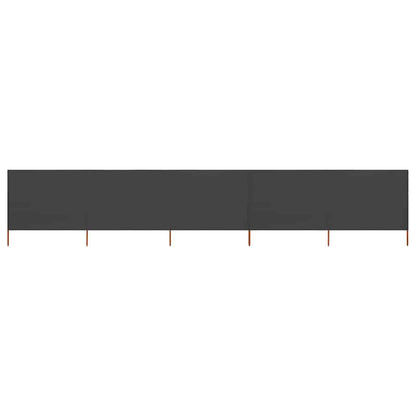 47156 vidaXL 5-panel Wind Screen Fabric 600x80 cm Anthracite