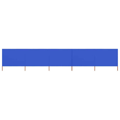 vidaXL 5-panel Wind Screen Fabric 600x80 cm Azure Blue