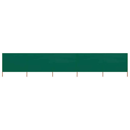 vidaXL 5-panel Wind Screen Fabric 600x120 cm Green