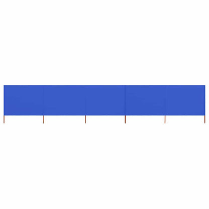 vidaXL 5-panel Wind Screen Fabric 600x120 cm Azure Blue