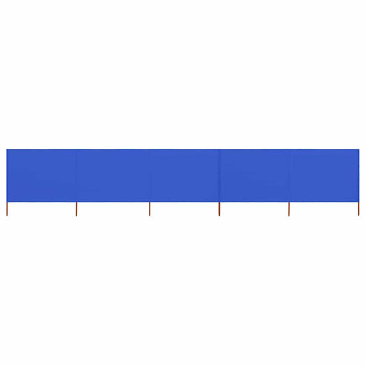 vidaXL 5-panel Wind Screen Fabric 600x120 cm Azure Blue