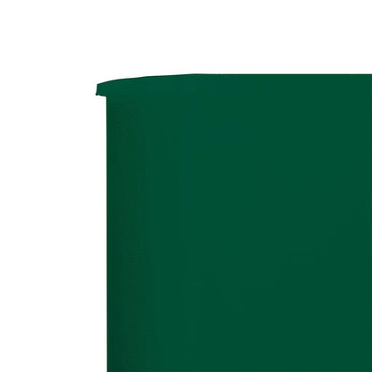 47167 vidaXL 5-panel Wind Screen Fabric 600x160 cm Green