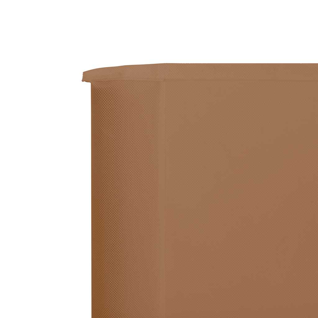 vidaXL 5-panel Wind Screen Fabric 600x160 cm Taupe