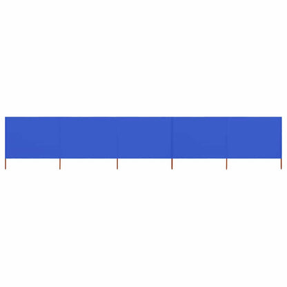 vidaXL 5-panel Wind Screen Fabric 600x160 cm Azure Blue
