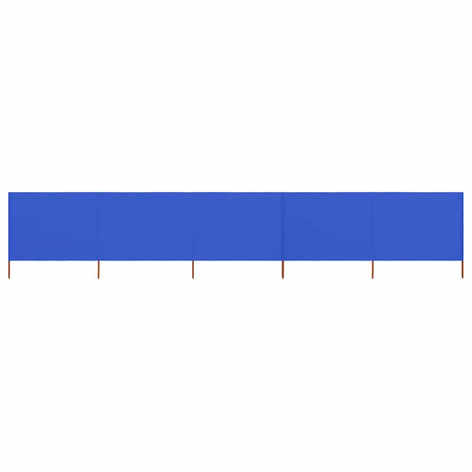 vidaXL 5-panel Wind Screen Fabric 600x160 cm Azure Blue