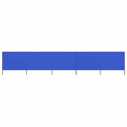 47171 vidaXL 5-panel Wind Screen Fabric 600x160 cm Azure Blue