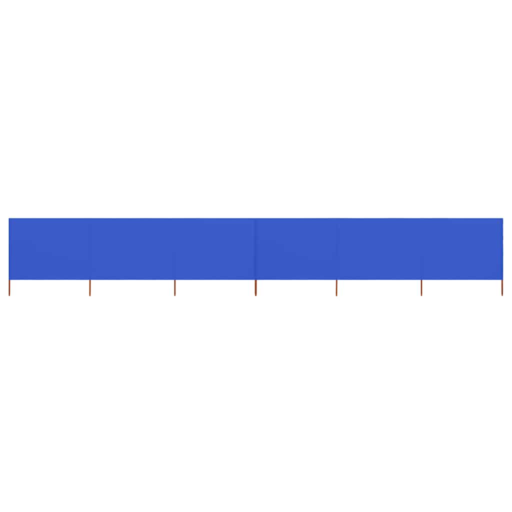 vidaXL 6-panel Wind Screen Fabric 800x80 cm Azure Blue