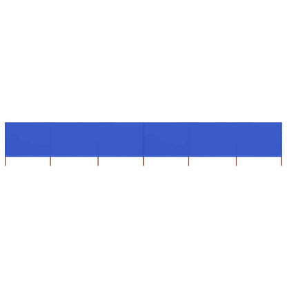 vidaXL 6-panel Wind Screen Fabric 800x80 cm Azure Blue