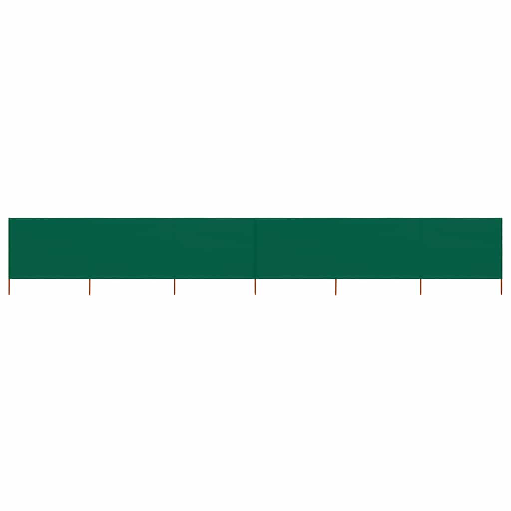 47175 vidaXL 6-panel Wind Screen Fabric 800x120 cm Green