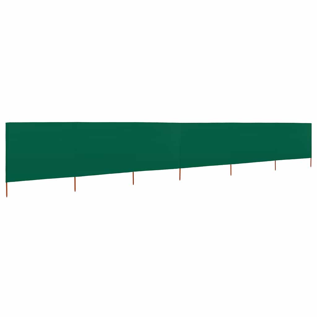 47175 vidaXL 6-panel Wind Screen Fabric 800x120 cm Green