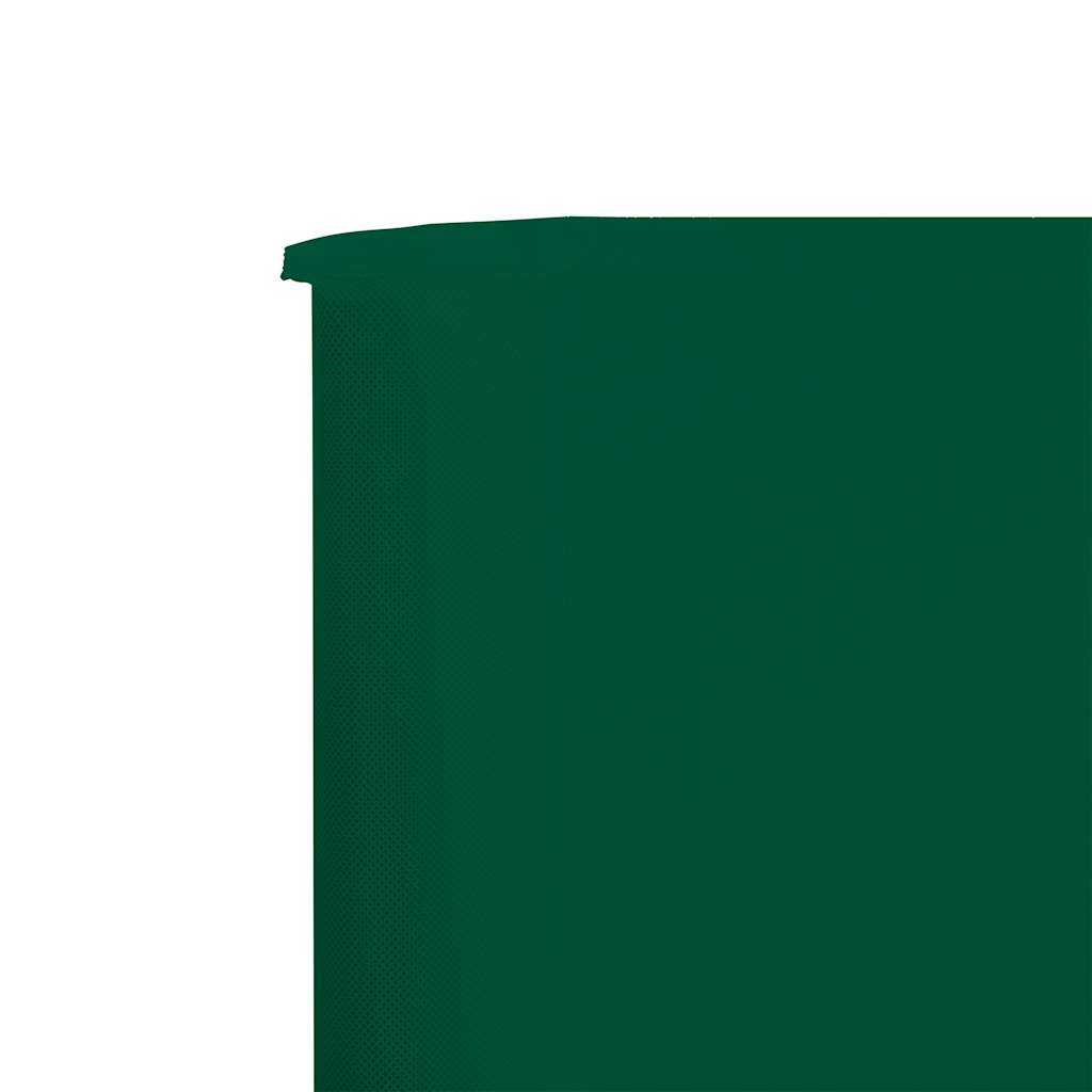 47175 vidaXL 6-panel Wind Screen Fabric 800x120 cm Green