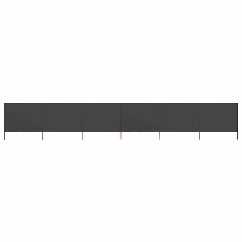 vidaXL 6-panel Wind Screen Fabric 800x120 cm Anthracite