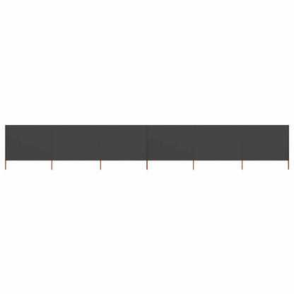 vidaXL 6-panel Wind Screen Fabric 800x120 cm Anthracite