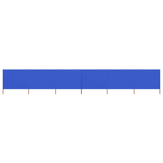 vidaXL 6-panel Wind Screen Fabric 800x120 cm Azure Blue