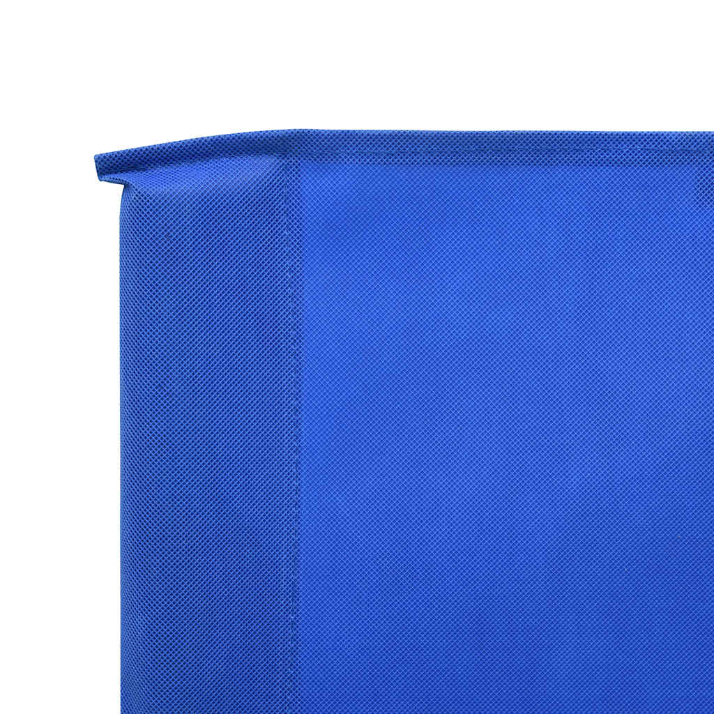 vidaXL 6-panel Wind Screen Fabric 800x120 cm Azure Blue