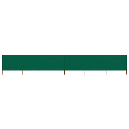 vidaXL 6-panel Wind Screen Fabric 800x160 cm Green
