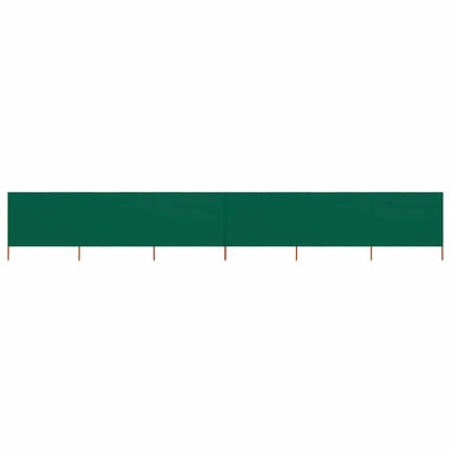 47181 vidaXL 6-panel Wind Screen Fabric 800x160 cm Green