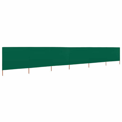 47181 vidaXL 6-panel Wind Screen Fabric 800x160 cm Green