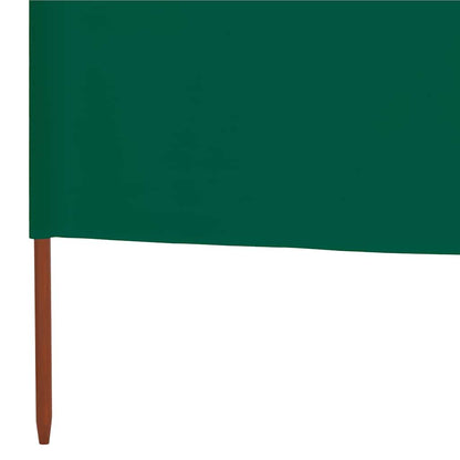 47181 vidaXL 6-panel Wind Screen Fabric 800x160 cm Green