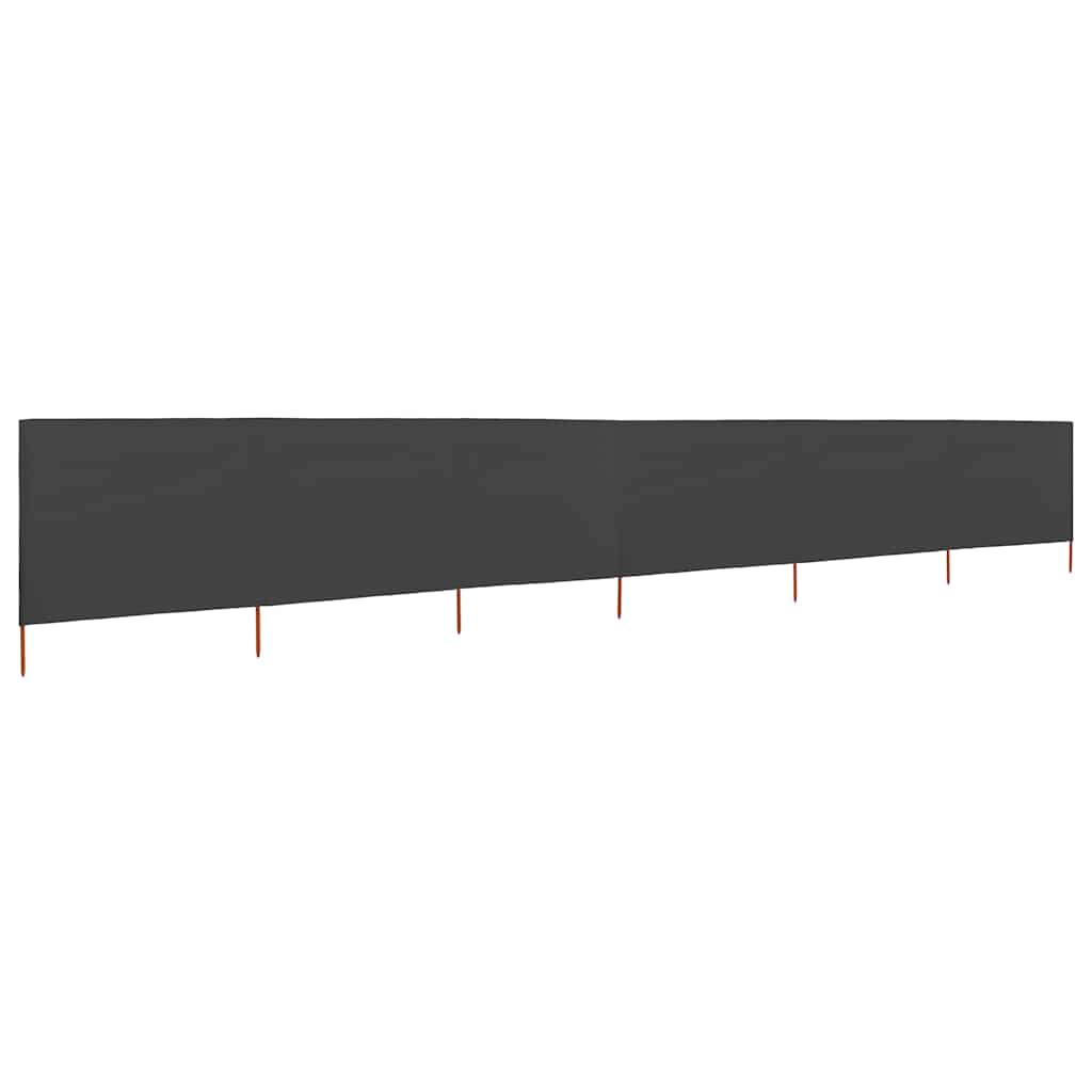 vidaXL 6-panel Wind Screen Fabric 800x160 cm Anthracite