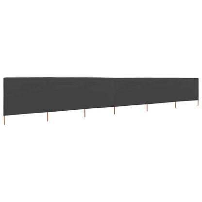 vidaXL 6-panel Wind Screen Fabric 800x160 cm Anthracite
