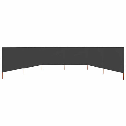 47182 vidaXL 6-panel Wind Screen Fabric 800x160 cm Anthracite