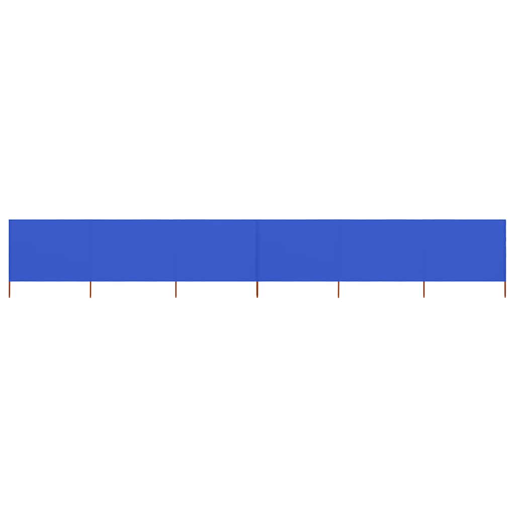 vidaXL 6-panel Wind Screen Fabric 800x160 cm Azure Blue