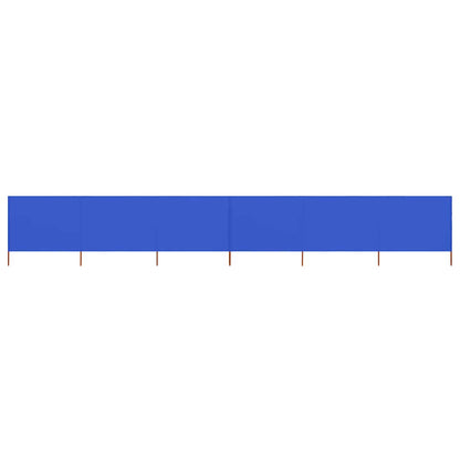 vidaXL 6-panel Wind Screen Fabric 800x160 cm Azure Blue
