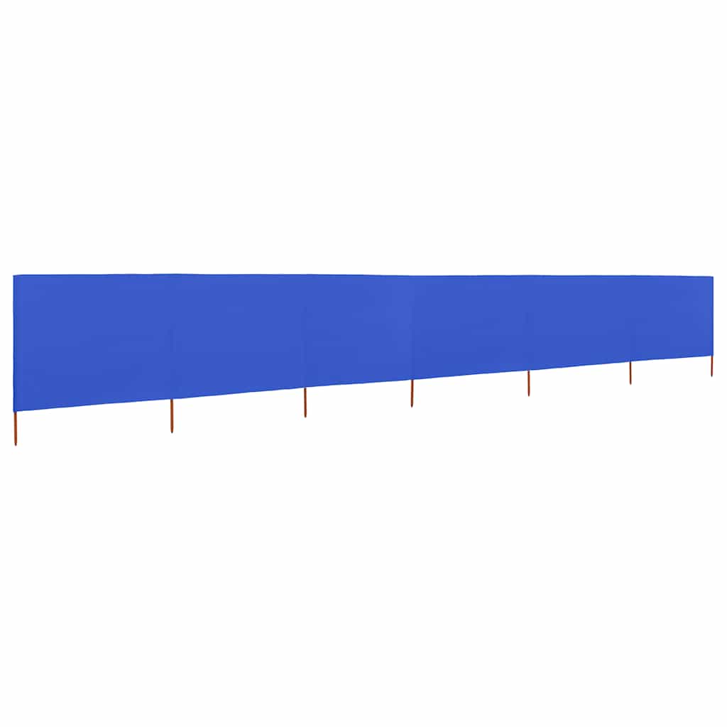47185 vidaXL 6-panel Wind Screen Fabric 800x160 cm Azure Blue