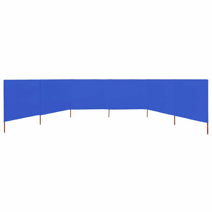 vidaXL 6-panel Wind Screen Fabric 800x160 cm Azure Blue