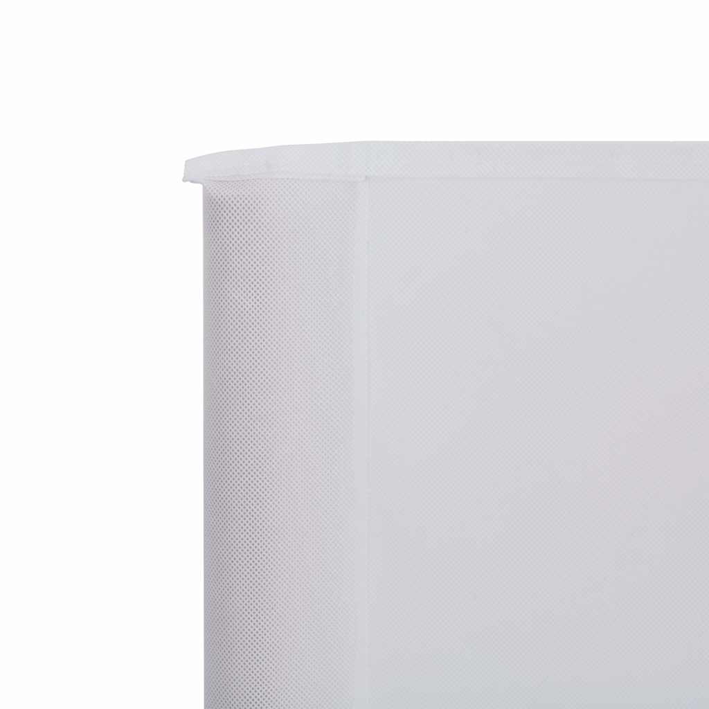 47186 vidaXL 9-panel Wind Screen Fabric 1200x80 cm Sand White