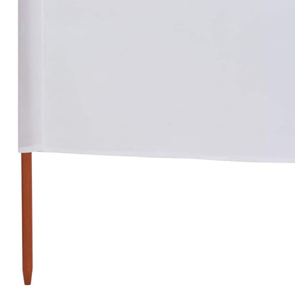 47186 vidaXL 9-panel Wind Screen Fabric 1200x80 cm Sand White