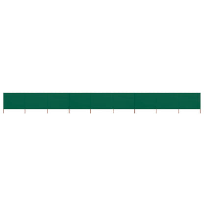 vidaXL 9-panel Wind Screen Fabric 1200x80 cm Green