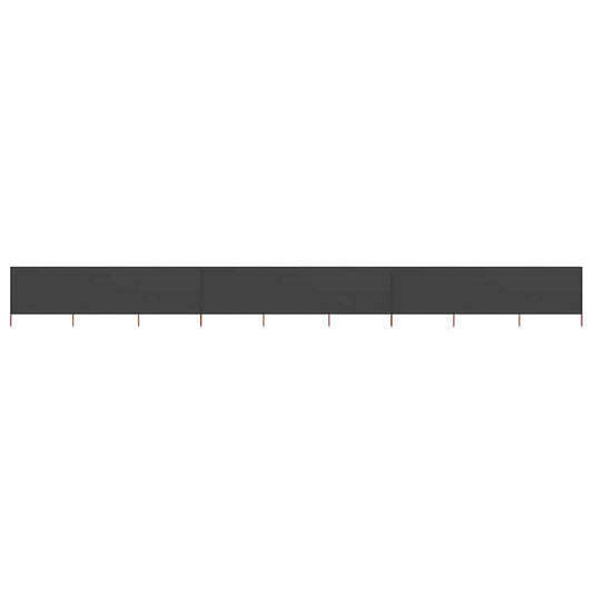 vidaXL 9-panel Wind Screen Fabric 1200x80 cm Anthracite