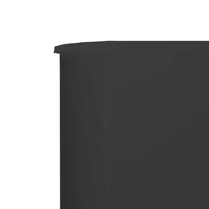 vidaXL 9-panel Wind Screen Fabric 1200x80 cm Anthracite