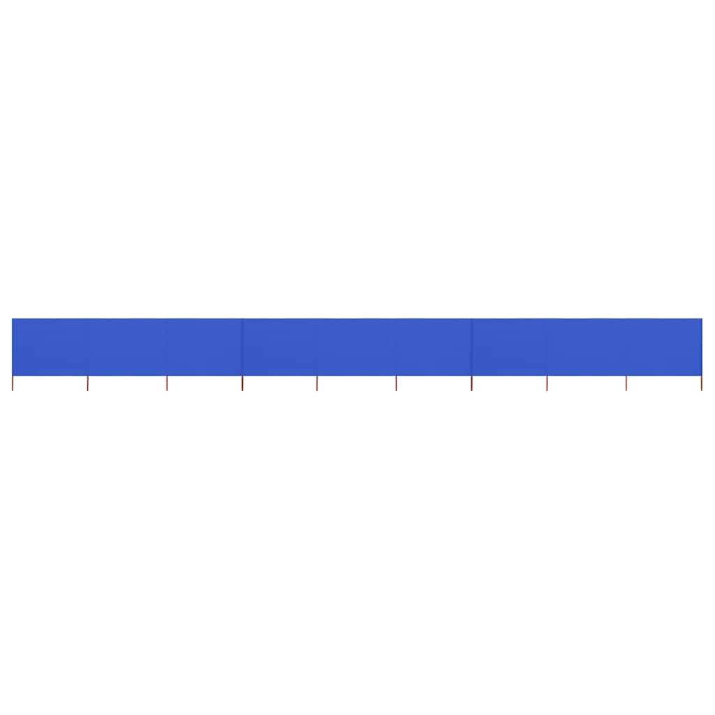 vidaXL 9-panel Wind Screen Fabric 1200x80 cm Azure Blue