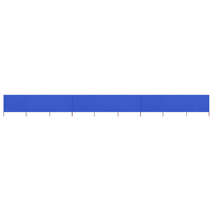 vidaXL 9-panel Wind Screen Fabric 1200x80 cm Azure Blue