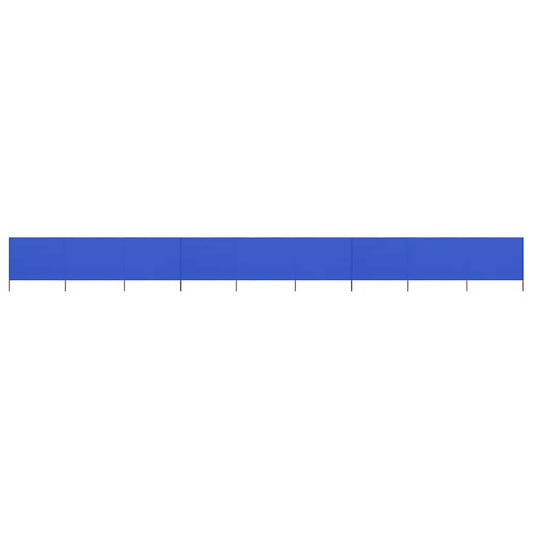 vidaXL 9-panel Wind Screen Fabric 1200x80 cm Azure Blue