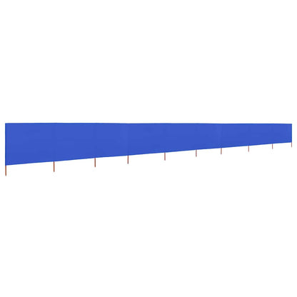 vidaXL 9-panel Wind Screen Fabric 1200x80 cm Azure Blue