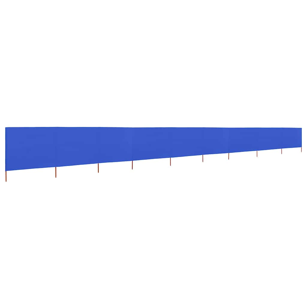 47191 vidaXL 9-panel Wind Screen Fabric 1200x80 cm Azure Blue