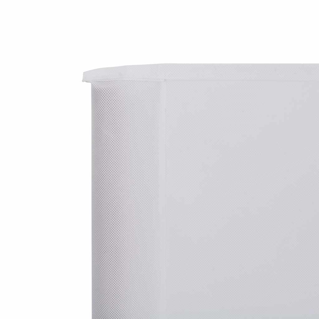 vidaXL 9-panel Wind Screen Fabric 1200x120 cm Sand White