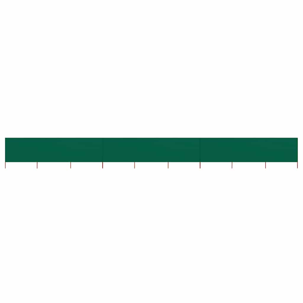 vidaXL 9-panel Wind Screen Fabric 1200x120 cm Green