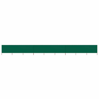 vidaXL 9-panel Wind Screen Fabric 1200x120 cm Green