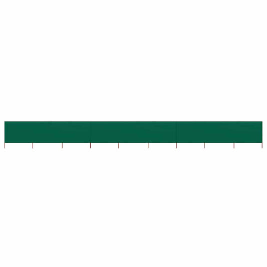 vidaXL 9-panel Wind Screen Fabric 1200x120 cm Green