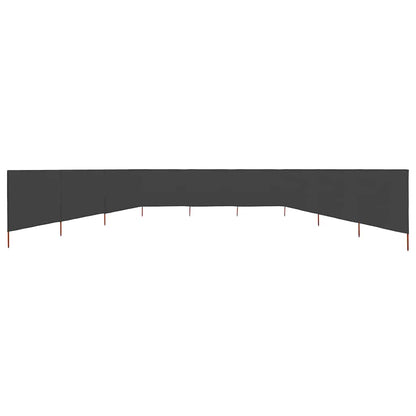 vidaXL 9-panel Wind Screen Fabric 1200x120 cm Anthracite