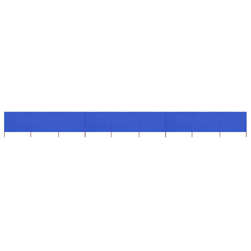 vidaXL 9-panel Wind Screen Fabric 1200x120 cm Azure Blue