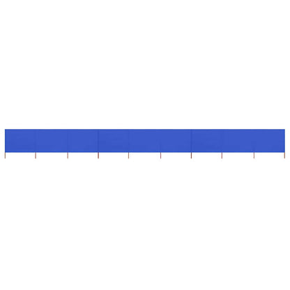 vidaXL 9-panel Wind Screen Fabric 1200x120 cm Azure Blue