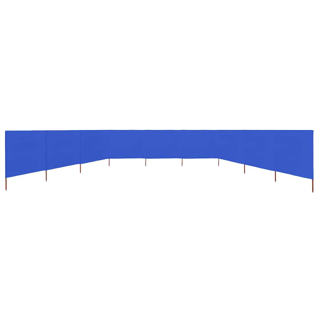 vidaXL 9-panel Wind Screen Fabric 1200x120 cm Azure Blue