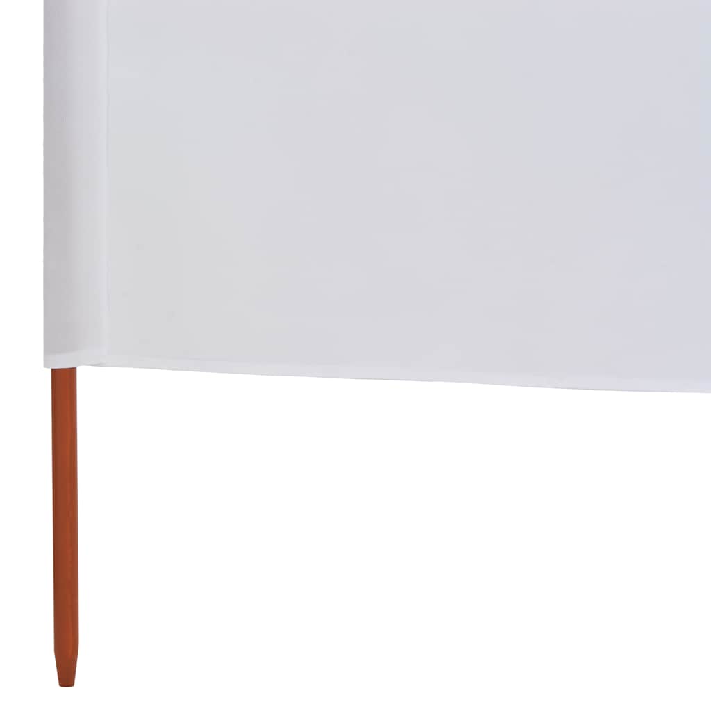 vidaXL 9-panel Wind Screen Fabric 1200x160 cm Sand White