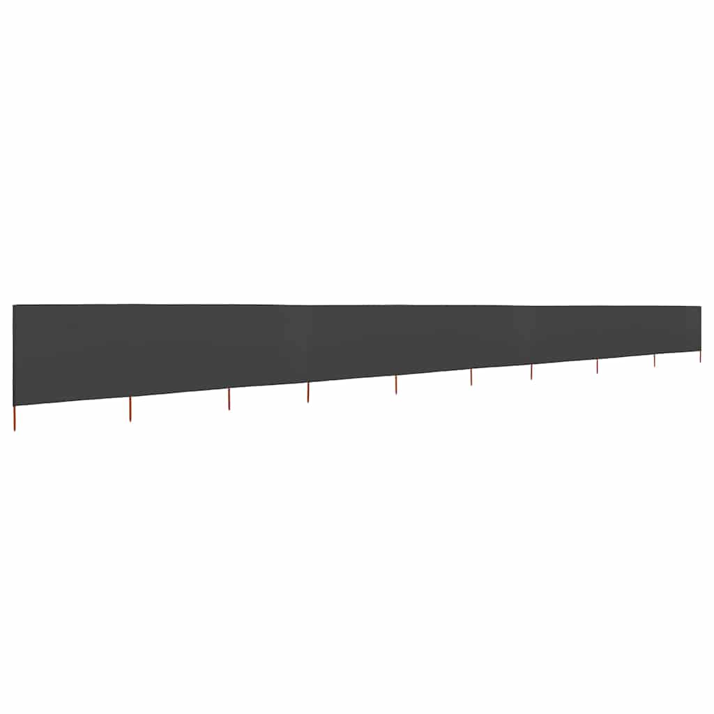 47200 vidaXL 9-panel Wind Screen Fabric 1200x160 cm Anthracite